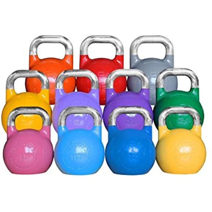 Toorx Kettlebell 10 kg, olympische Evo-Stahl, hellblau, für Kraft- und Flexibilitätstraining – Bild 2