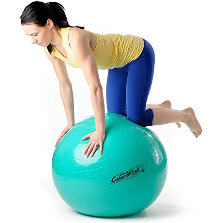 Original Pezzi Gymnastik Ball 65cm Plus Pumpe Sitz Therapie Pilates Aerobic grün – Bild 2