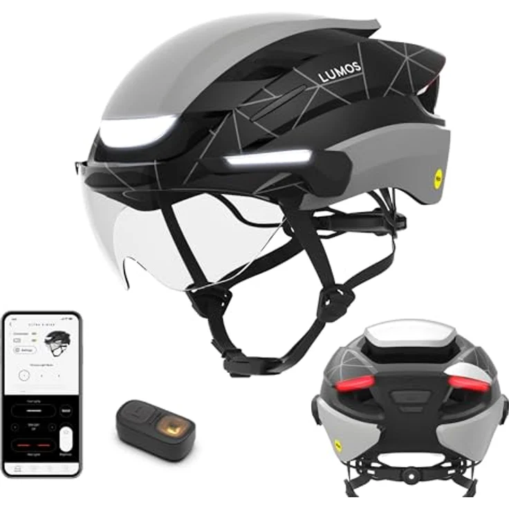 Lumos Ultra E-Bike Helm MIPS, mit integrierten Blinklichtern und USB-C-Ladung, Größe 54-61 cm – Bild 1
