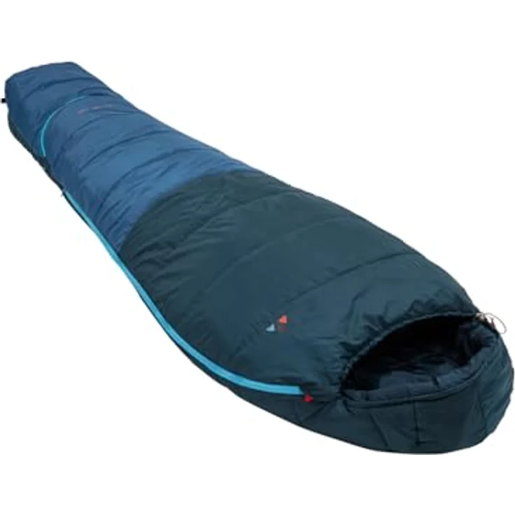 VAUDE Kobel Adjust 500 II Syn, Schlafsack mit körperbetonter Mumienschnitt, geeignet für Kinder von ca. 7-12 Jahren, Baltic sea – Bild 1
