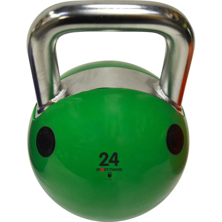 Trial Kettlebell Soft, 24 kg aus synthetischem Kautschuk, grün, Indoor Nutzung