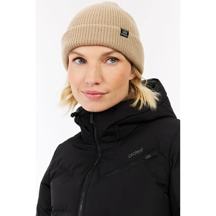 Protest PRTLUCID Snowjacket, atmungsaktive Skijacke mit Wassersäule 10.000 mm, PFC-frei, True Black, Größe M/38 – Bild 2