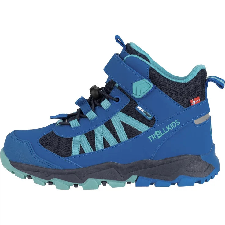 Trollkids Kids Tronfjell Hiker Mid, Wasserdichte Wanderstiefel mit Schnellschnürung, Größe 31