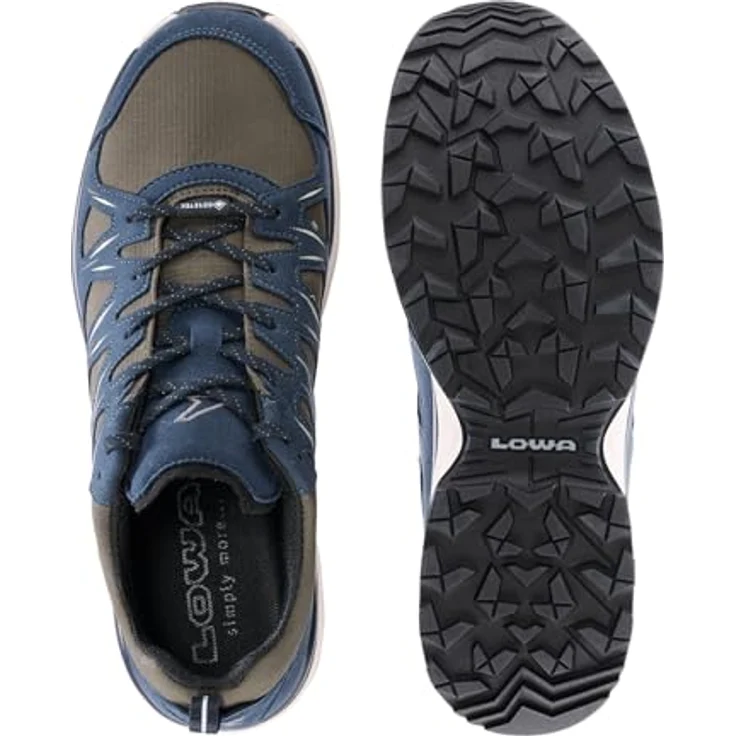 Lowa Innox Evo II GTX, Herren Walkingschuhe mit GORE-TEX®, Navy/Oliv, ideal für Speed-Hiking – Bild 6