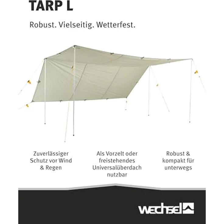Wechsel Tarp, Zelt mit 5000 mm Wassersäule, 1.68 kg, kompaktes Packmaß 17 x 35 cm – Bild 2