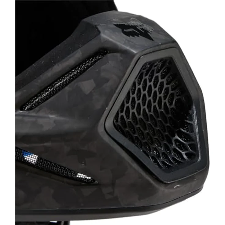 Fox Racing V3 RS Carbon Solid Helmet, MIPS-Karbonhelm mit Aufprallschutz, Matte Black, Größe M (57-58 cm) – Bild 8