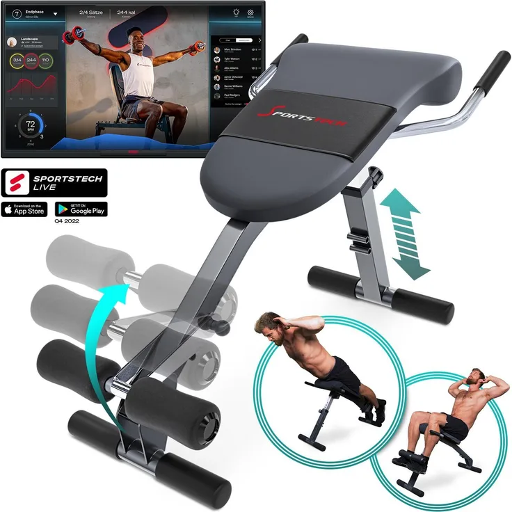 Sportstech Hantelbank BRT200 | 3in1 Multifunktion | 5 Neigungswinkel