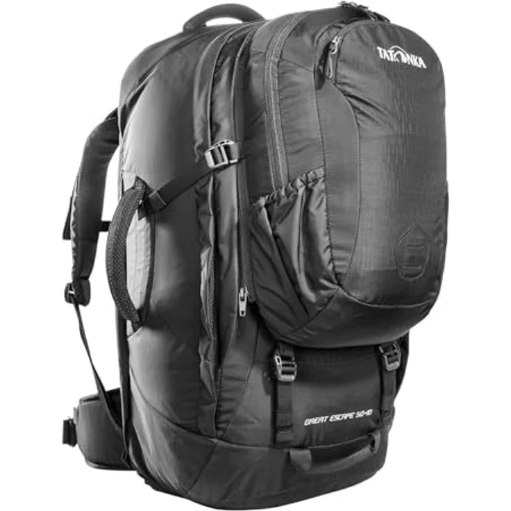 Tatonka Great Escape 50+10, Wanderrucksack 64 cm, schwarz aus 100% Polyamid, 30 cm x 18 cm – Bild 2