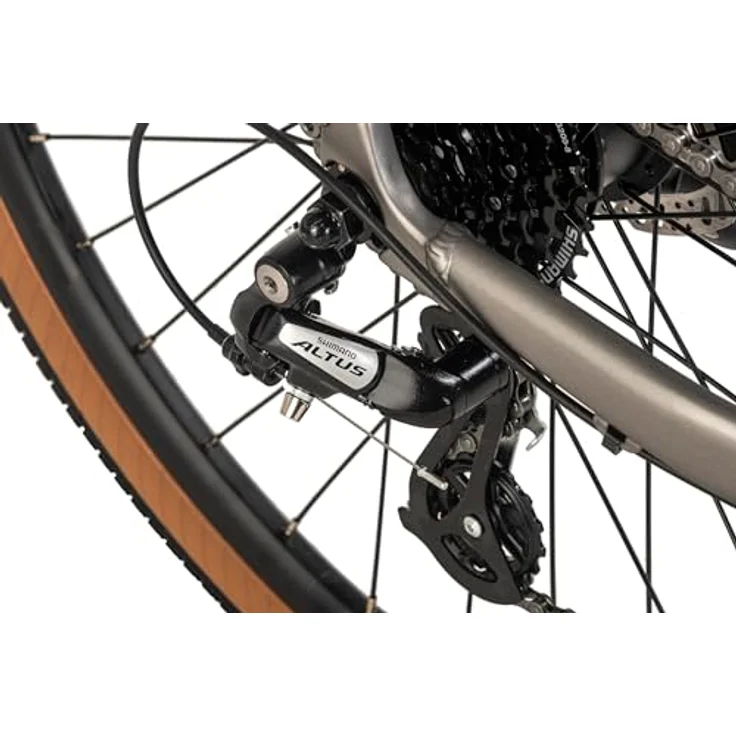 Adore E-Citybike 28" Alu Urban Bike UBR-770 mit Heckmotor 30NM / 10Ah, Stahlgrau matt – Bild 3