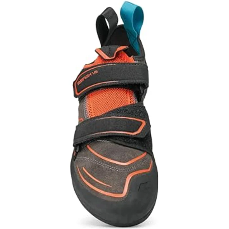 Scarpa Reflex VS, Herren Kletterschuhe in Grau, ideal für Einsteiger, mit anpassbarem Obermaterial und griffiger Sohle (Größe 44) – Bild 2