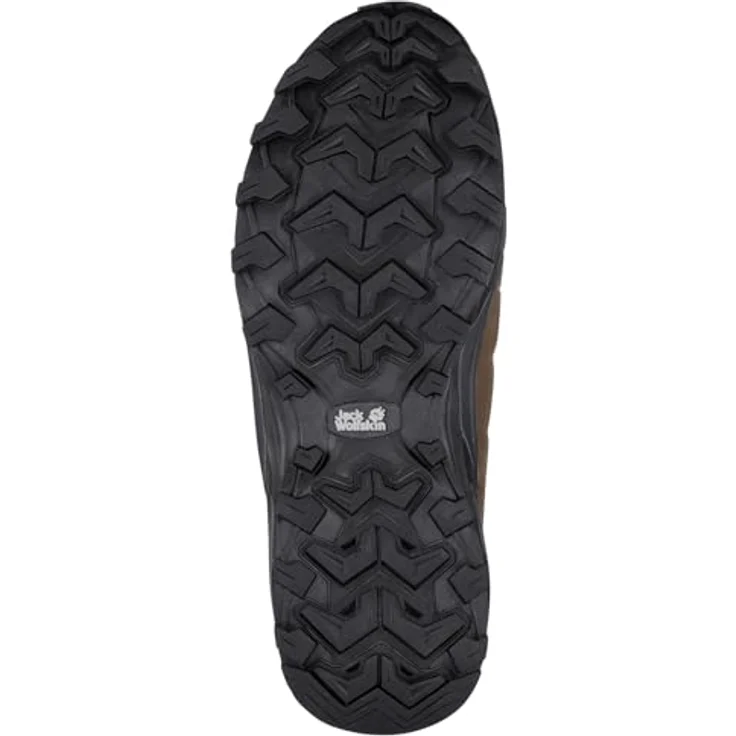 Jack Wolfskin Refugio Texapore Low M, Herren Wanderschuhe mit dämpfender EVA-Mittelsohle, Gummisohle und Schnürung, Braun, Größe 44.5 – Bild 6