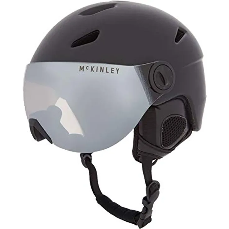 McKINLEY Herren Pulse S2 HS-016 Skihelm, INMOLD-Konstruktion, passive Belüftung, schwarz, Größe L