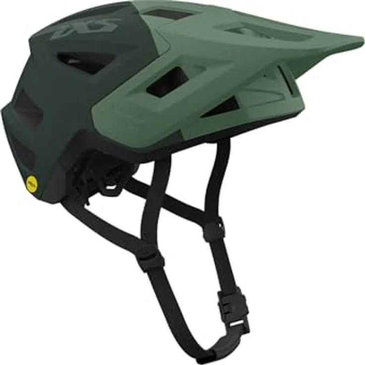 iXS Flow 1.0 MIPS Helm, Trailhelm mit ErgoFit Ultra Anpassungssystem, Sage-Duck Green, Größe XS/S – Bild 1