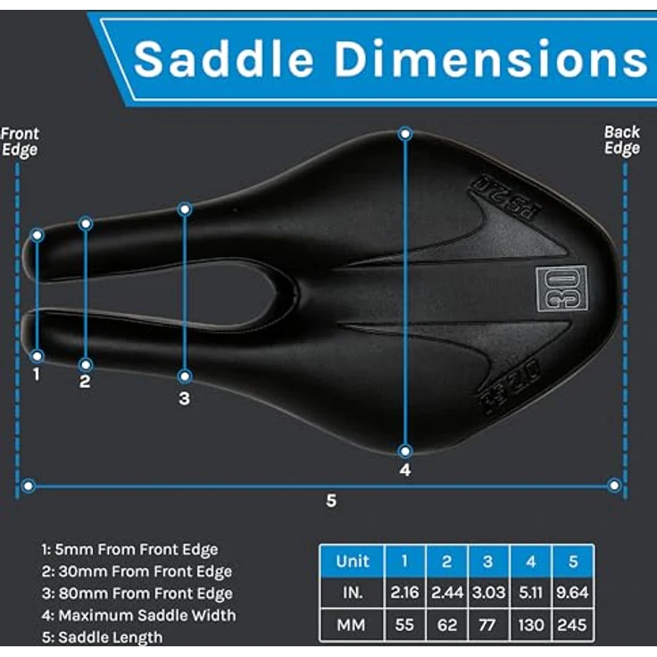 ISM PS2.0 Velosattel für Triathlon, mit Schaum- und Gelpolsterung, nasenlos, 130 mm breit, schwarz – Bild 6