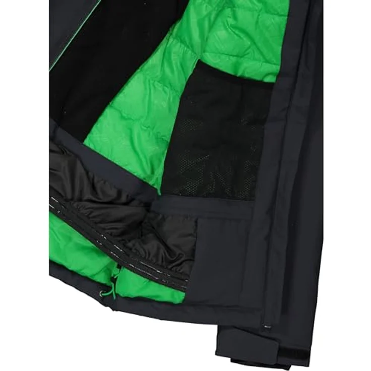 CMP Jungen Skijacke Kid Jacket Snaps Hood, wasserabweisende Softshelljacke mit abnehmbarer Kapuze und praktischer Skipasstasche – Bild 5