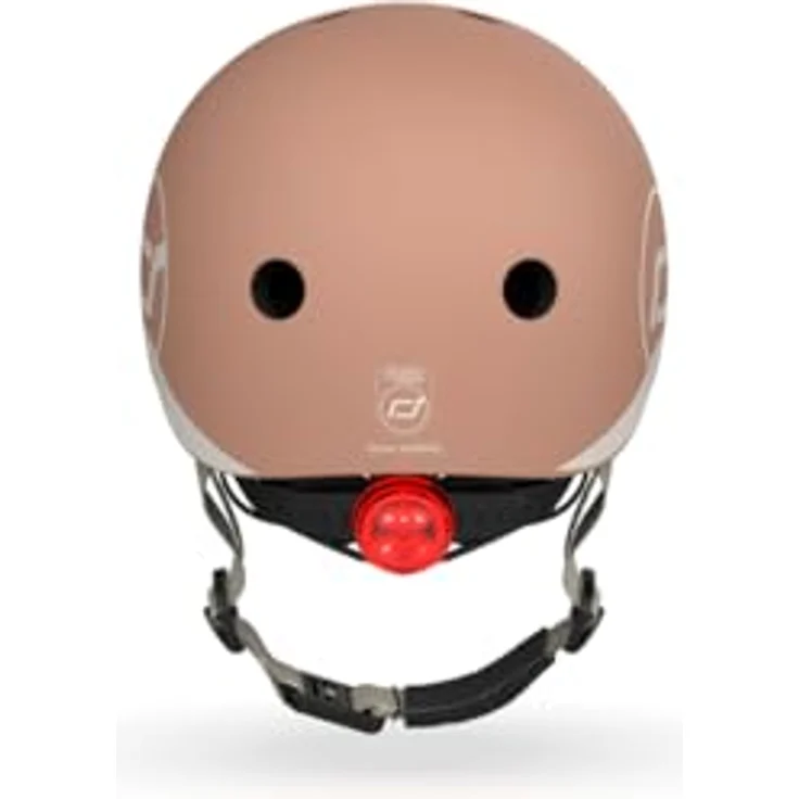Scoot & Ride XXS - S Kinderfahrradhelm mit LED Licht, Farbe Mocha – Bild 5