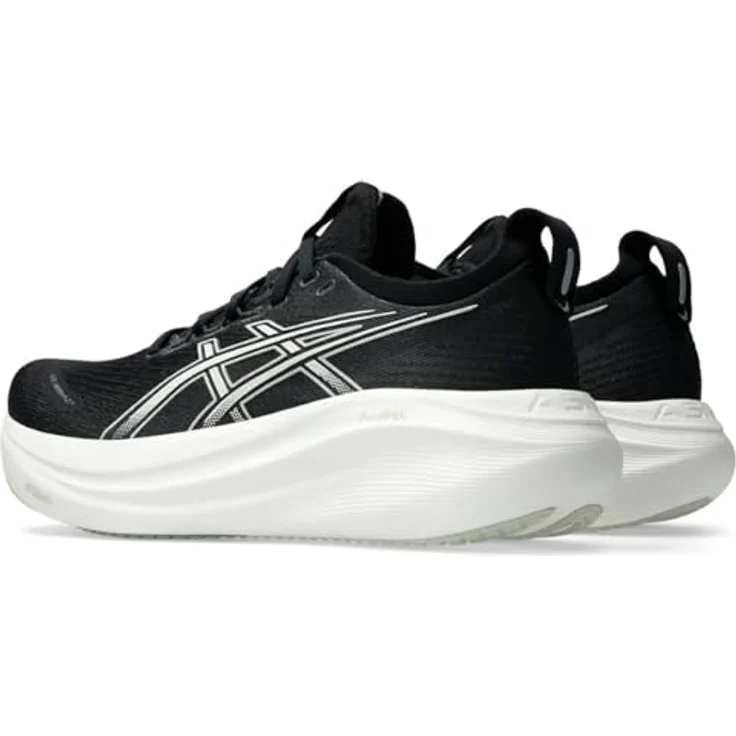 Asics Gel-Nimbus 27, Laufschuh mit FlyteFoam-Technologie und Gel-Dämpfung, Schwarz/Grau, US 8,5 / EUR 40 / UK 6,5 – Bild 3