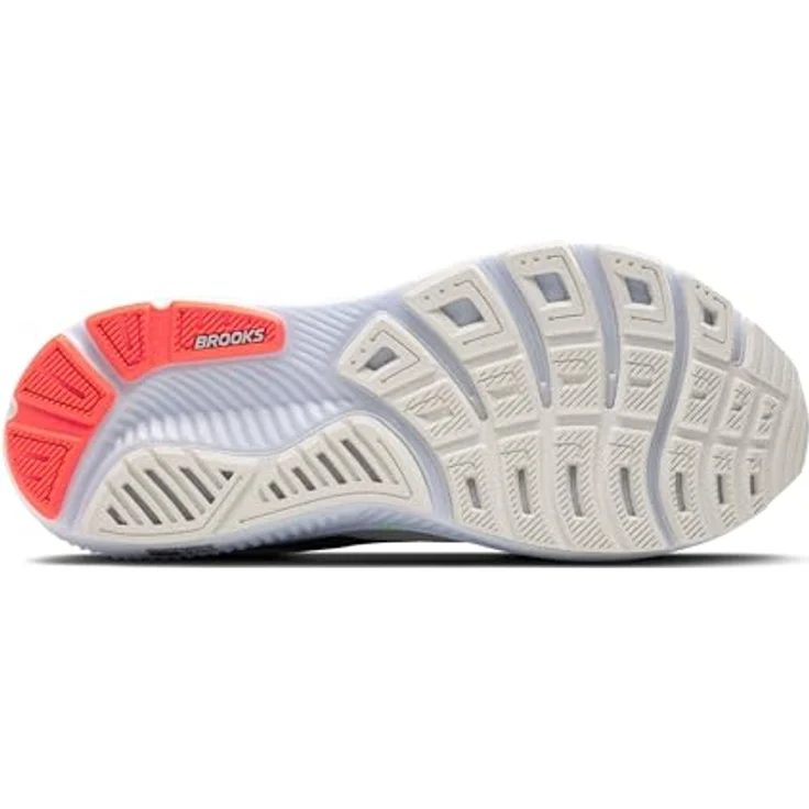 Brooks Ghost 17, Laufschuhe mit Dämpfung und Komfort, ONYX WHITE / MOD GRAY / REFLEC, Größe 47.5 – Bild 6