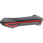 Busch & Müller Velolicht Rücklicht für schmale Gepäckträger mit Bremslicht-Funktion, sensorgesteuert, flaches Design, Z-Rückstrahler, StVZO-zugelassen