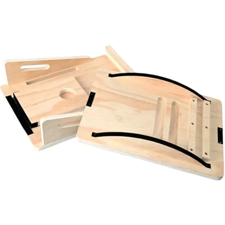 F2 Balance Board Step Board, verstellbares Holz-Mobility Board mit rutschfester Oberfläche für Training und Physiotherapie – Bild 5