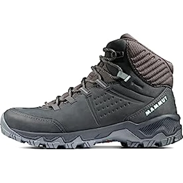 Mammut Nova Mid IV GTX, wasserdichter All-Terrain Wanderschuh aus Nubukleder mit Vibram® Sohle, dunkelgrau/jadegrün – Bild 1