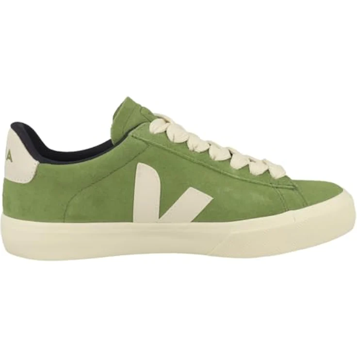 Veja Campo Bold, Laufschuhe für Frauen, wasserfestes Wildleder, herausnehmbare Einlegesohle, grün, 5 UK - 38 EU - 7 US – Bild 3