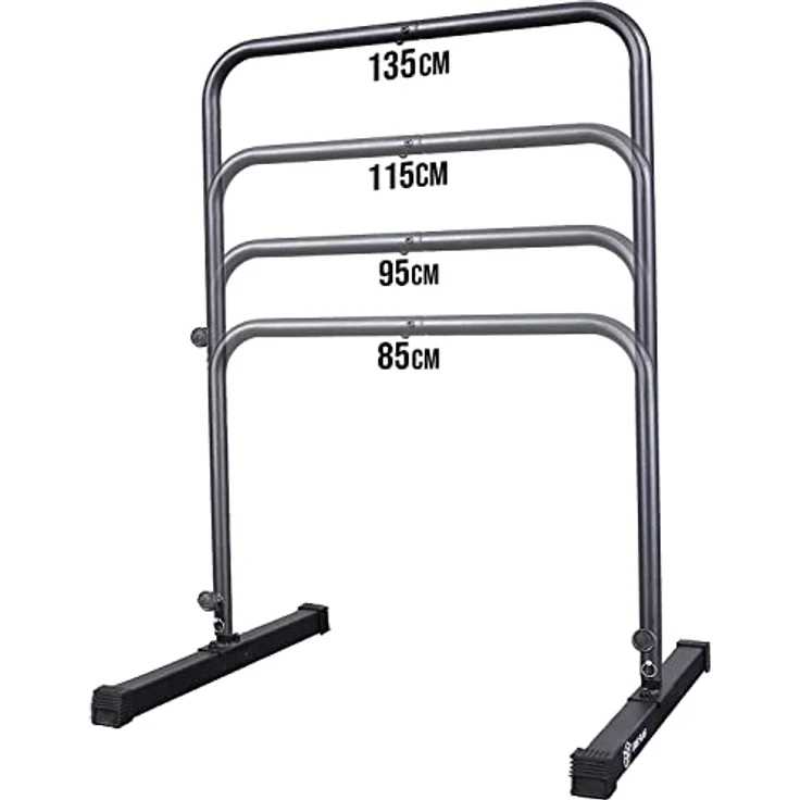 Eric Flag - Klimmzugstange in Vier Höhen verstellbar aus Verstärktem Stahl, bis zu 250 kg belastbar, Pull up Bar Multifunktionale für Dips und Klimmzüge, Gym, Calisthenics, Klimmzugstange Freistehend – Bild 1