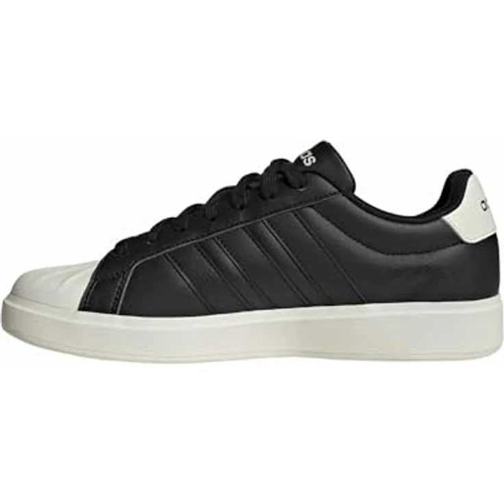 adidas Herren Streettalk Schuhe, Laufschuhe aus Synthetikleder, Core Black/Core Black/Off White, 46 2/3 EU – Bild 2