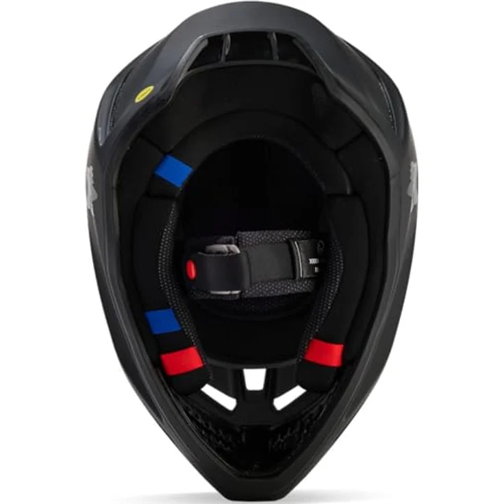 Fox V3 Solid MIPS Motocross Helm, Schwarz Matt, Sicherheitstechnologie mit Glasfaserverbundschale und Trinksystem, Größe S (55/56) – Bild 6