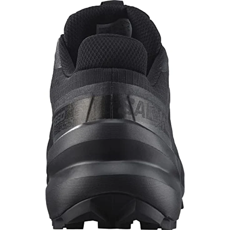 Salomon Speedcross 6 GTX, Herren Laufschuhe mit robustem Mesh-Obermaterial und Schnellschnürung, Schwarz, Größe 42 2/3 – Bild 4