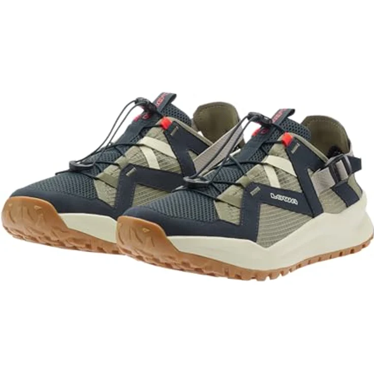 Lowa Kaloya Vent, Multifunktionsschuhe mit Mesh-Obermaterial, Schnellschnürung und Dynaeva®-Zwischensohle, Navy/Seegras, Größe 46 – Bild 6