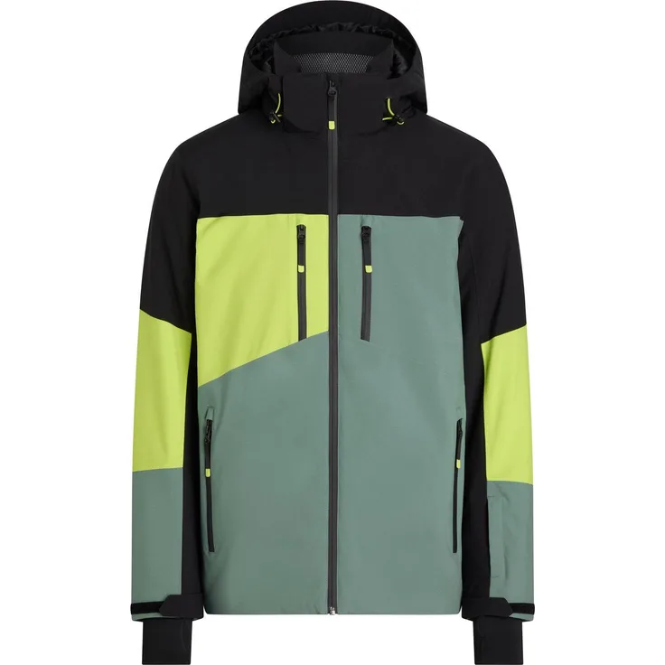 McKinley Dexter Herren Skijacke, wind- und wasserabweisend mit Sorona® Aura-Thermowattierung, grün/schwarz, Größe S