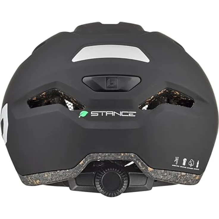 Bolle Eco Stance Stadthelm, leichter Cityhelm aus Polycarbonat in Schwarz S für Kopfumfang 52-55 cm – Bild 3