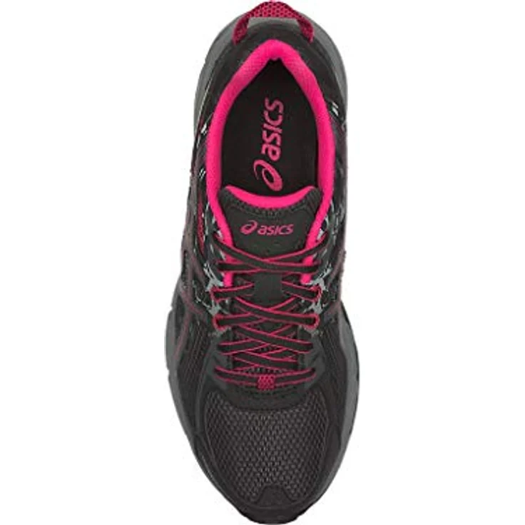 Asics Gel-Venture 6, Laufschuhe mit Gel-Technologie und trailspezifischem Traktionsmuster, Schwarz/Schwarz, Größe 42.5 – Bild 6