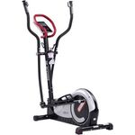 STAMM BODYFIT Crosstrainer San Diego 400, 14 kg Schwungmassensystem, Puls messende Multi-Funktions-Sensoren, 16 Stufen Widerstandseinstellung - Schwarz