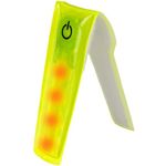 WOWOW Multilight LED-Band, Gelb, Einheitsgröße mit 3M Reflex-Material und 4 roten LEDs