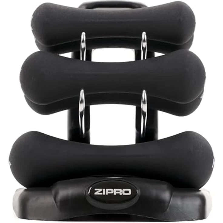 ZIPRO Neopren Hanteln, rutschfestes 6er Set mit Gewichten 2 x 0,5kg, 2 x 1,0kg, 2 x 1,5kg für Home Gym, Krafttraining zuhause – Bild 2