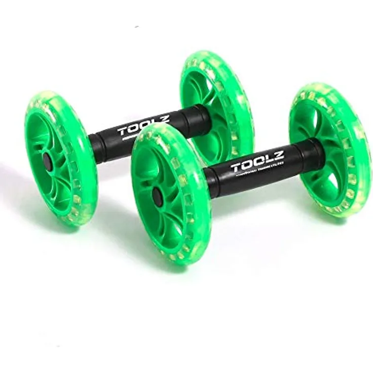 TOOLZ Exercise Wheel - Dual - Bauchroller zur Kräftigung des Oberkörpers - AB Roller mit Anti-Rutsch Grip