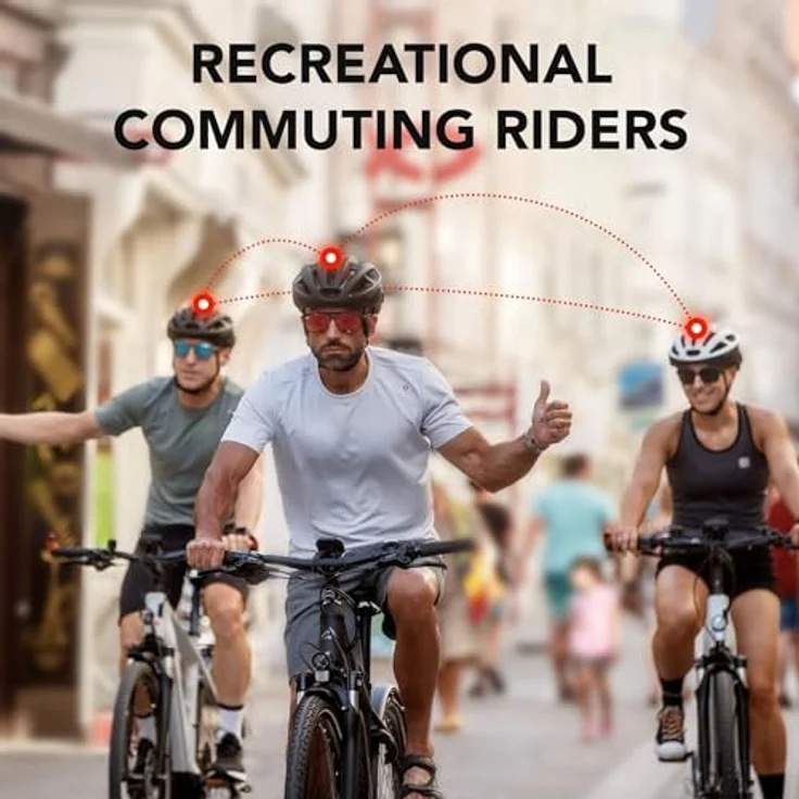 Sena R1 Smart Fahrradhelm, Bluetooth 4.1, matte schwarze Ausführung, Größe L, mit Advanced Noise Control™ und Intercom-System bis 900 m – Bild 2