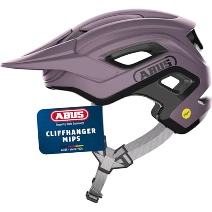 ABUS MTB-Helm Cliffhanger MIPS, Fahrradhelm mit MIPS Aufprallschutz, großen Lüftungsöffnungen, lila, Größe M – Bild 1
