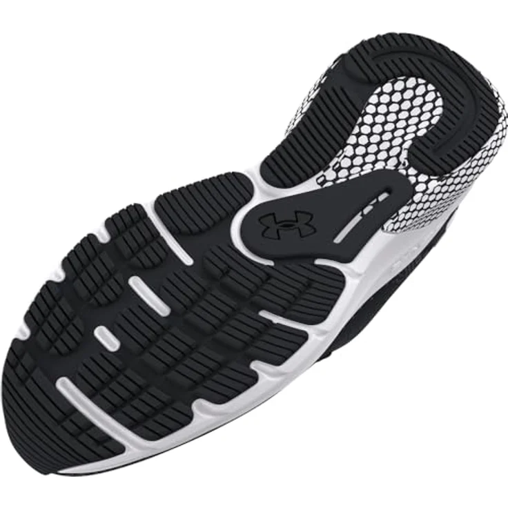 Under Armour HOVR Turbulence, Herren Laufschuhe mit atmungsaktivem Obermaterial, HOVR-Technologie und Gummisohle, Schwarz (44.5) – Bild 3