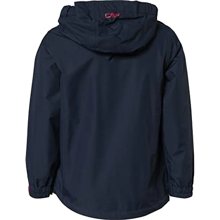 CMP N950 Regenjacke Kinder, wasserdichte Ripstop-Jacke mit 10.000 mm Wassersäule, leicht und atmungsaktiv, schwarz-blau, Größe 176 – Bild 3