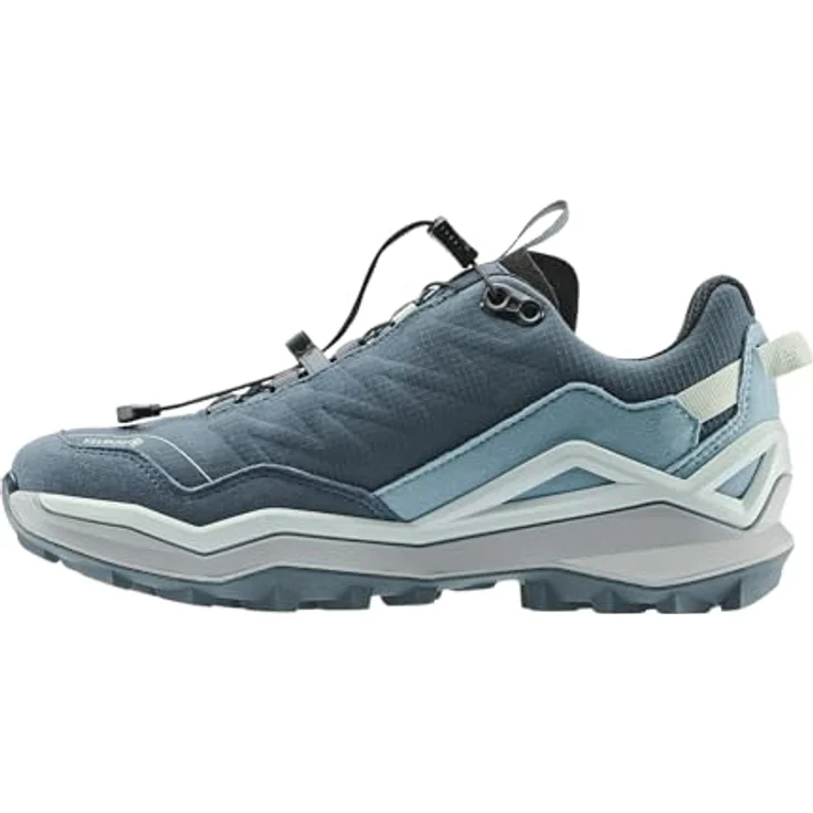 LOWA MADDOX PRO GTX LO SL Ws, Wanderschuhe mit GORE-TEX, schnellem Schnellschnürsystem, rauchblau/blau, Größe 39 – Bild 1