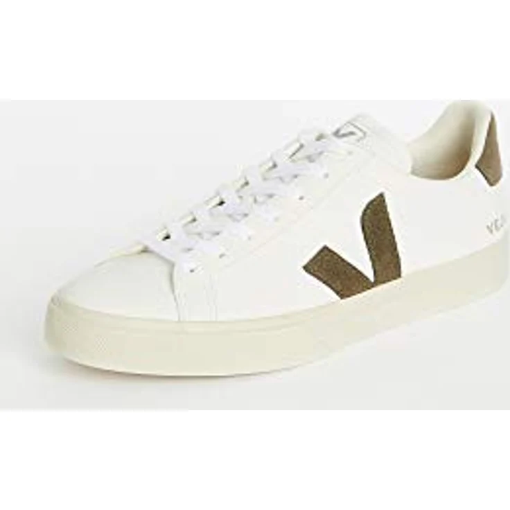 Veja Campo Herren Schnürung, Chromefree Leder Turnschuhe aus glattem Rindsleder, Weiß – UK 10 / EU 44 / US 11 – Bild 4