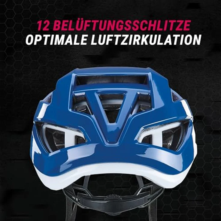 Prophete E-Bike Smart Fahrradhelm, Rotationsschutz, Inmold Technologie, grün/weiß, verstellbar für Kopfumfang 59-62 cm – Bild 5