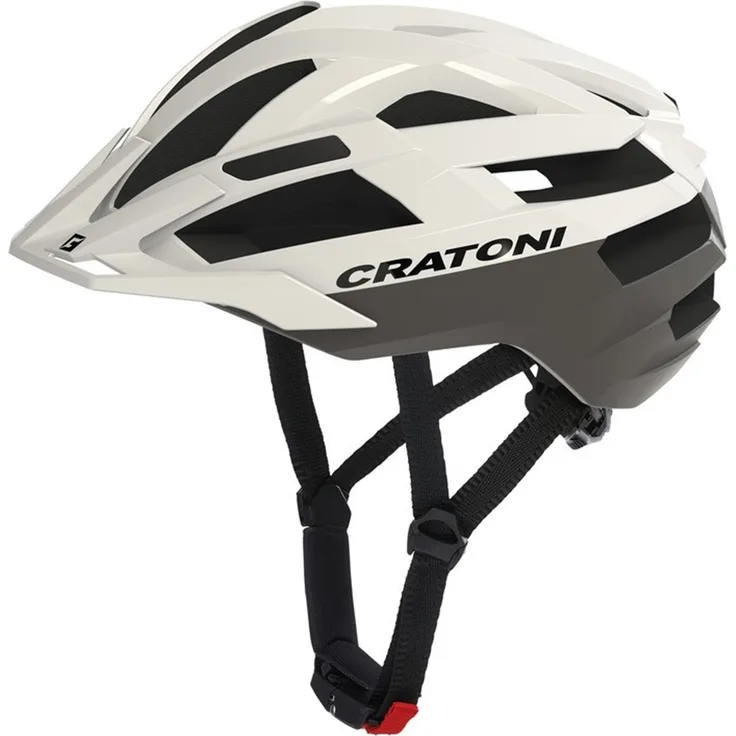 Cratoni C-Boost MTB Fahrradhelm, leicht mit erweiterter Schutzzone, Gr. S/M (54-58cm), weiß matt