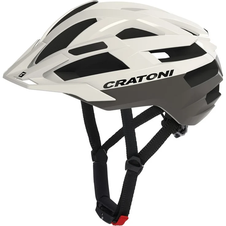 Cratoni C-Boost MTB Fahrradhelm, leicht mit erweiterter Schutzzone, Größe M/L (58-62cm), weiß matt