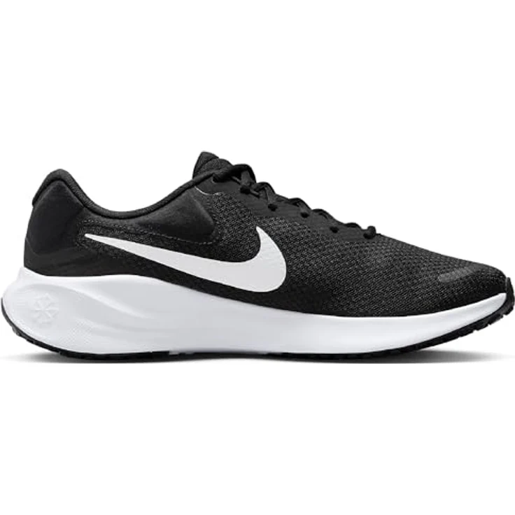 Nike Revolution 7, Laufschuh für Herren mit weicher Dämpfung und zusätzlichem Vorfußraum, schwarz, Größe 47 – Bild 5