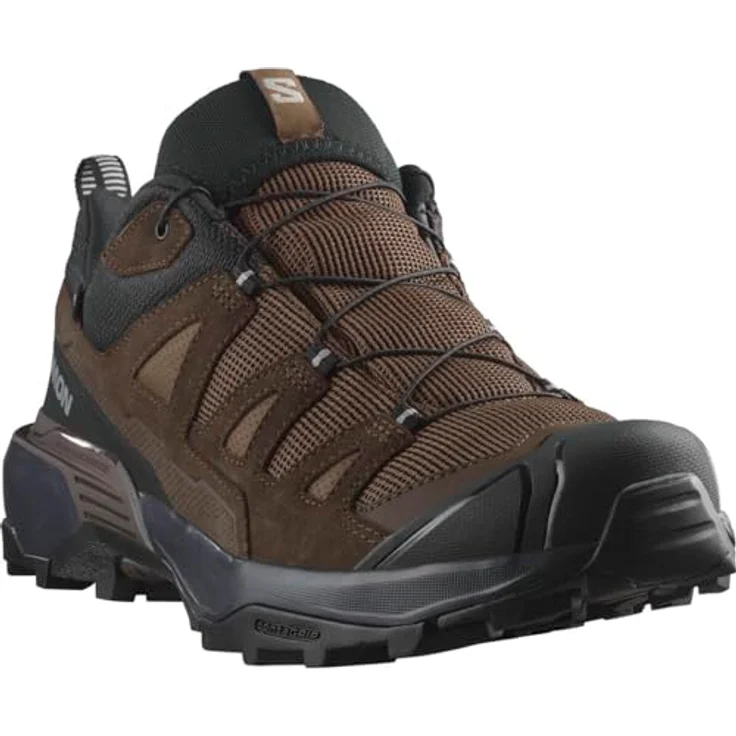Salomon X ULTRA 360 LEATHER GORE-TEX, wasserdichter Wanderschuh für Herren mit flexiblen niedrigen Schaft und profilierter Gummi-Sohle – Bild 4