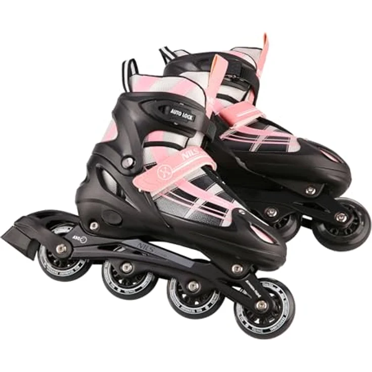 Nils Extreme NH18366, 2-in-1-Rollschuhe mit Hockeykufen, verstellbar in Größe M (35-38) für Kinder, Aluminium-Inliner-Schiene und rostfreie Stahlkufe – Bild 4